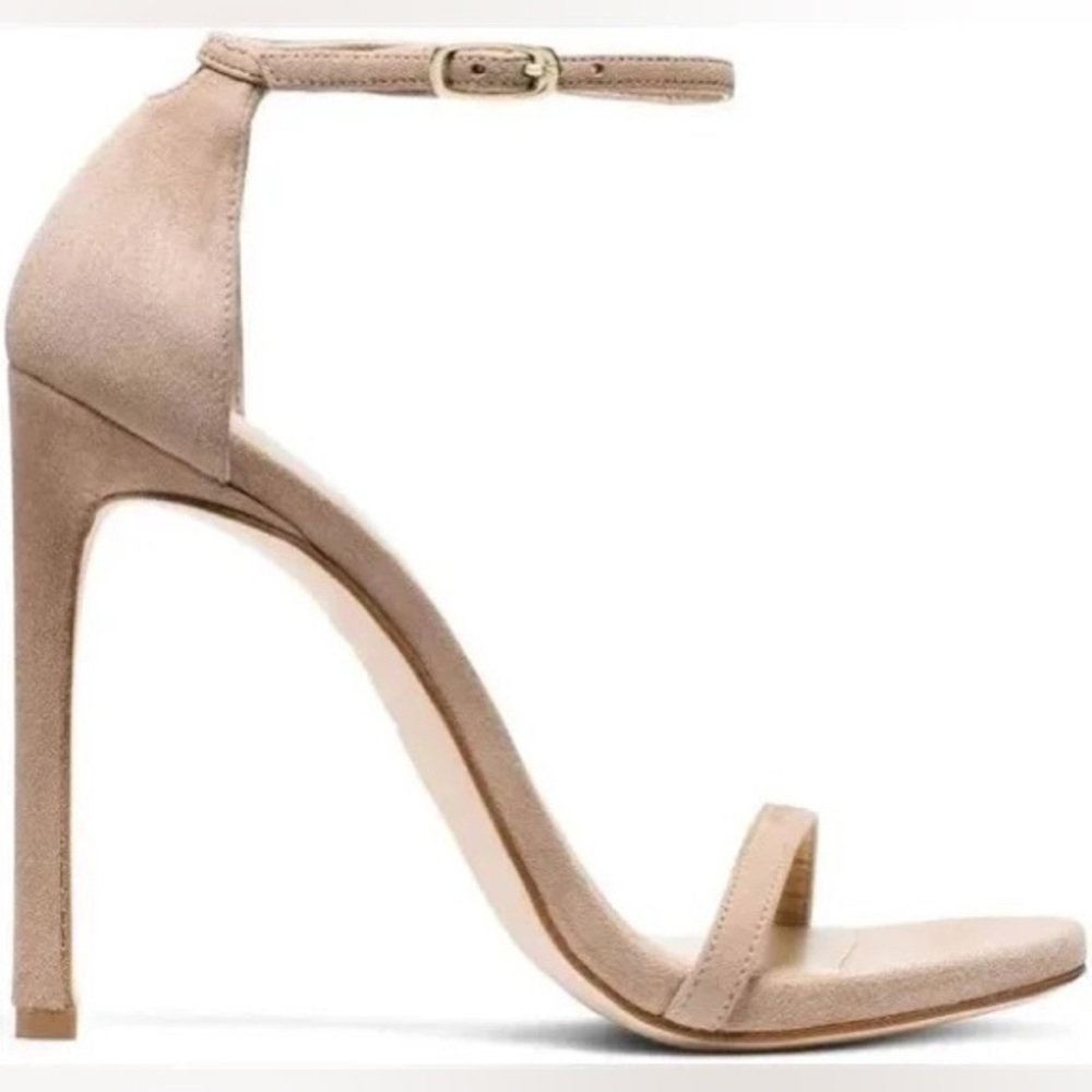 Stuart Weitzman Nudist Heels - Mojave Tan Suede Size 8 Medium